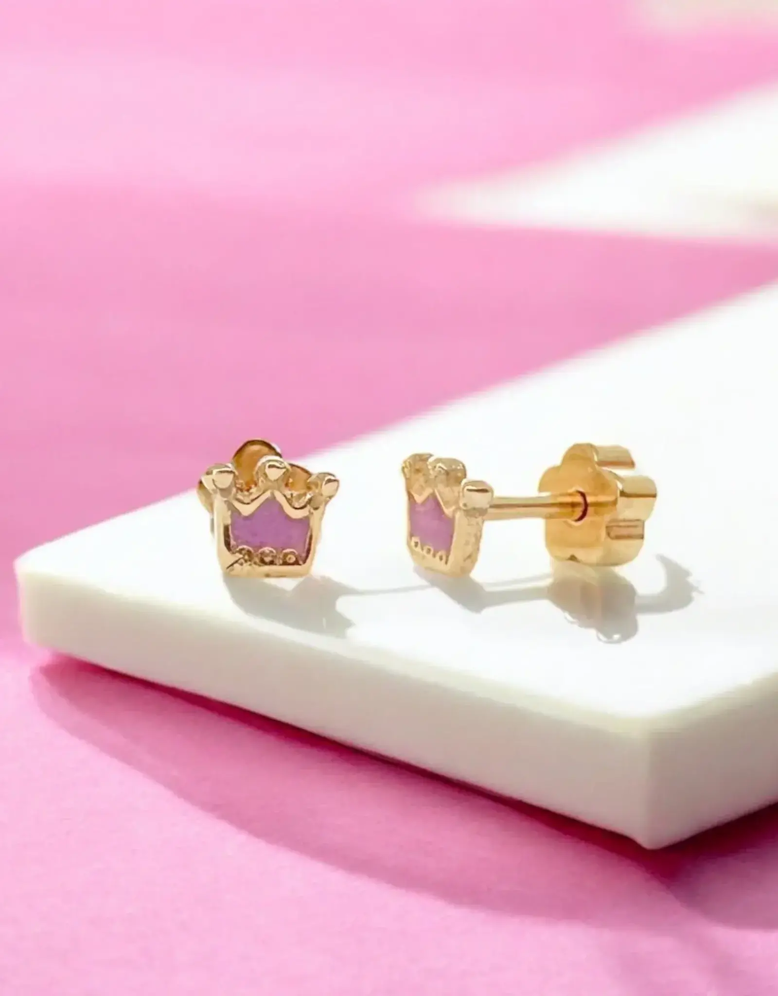 EthicGoods Classic Mini Studs: Princess Crowns