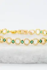 Starfish Project Gilded Halo Bracelet (Emerald)
