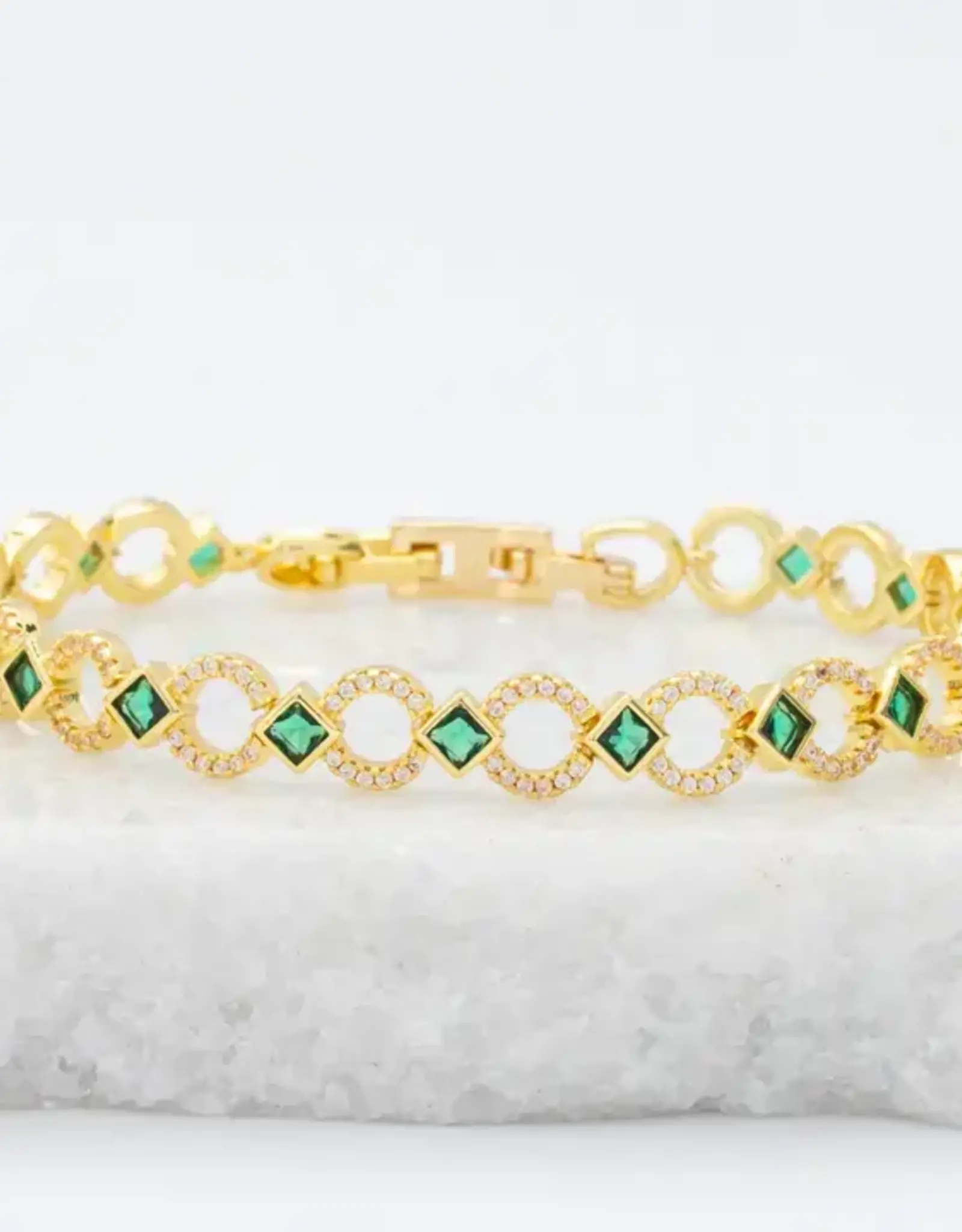 Starfish Project Gilded Halo Bracelet (Emerald)