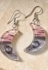 Ten Thousand Villages Marbled Moon Drop Earrings