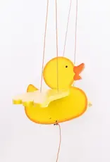Tulia Artisans Yellow Duckie Flying Mobile