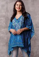 Sevya Handmade Demira Embroidered Top | Blue