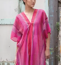 Sevya Handmade Aishani Handloom Top Fuchsia