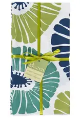 Balizen Retro Flowers Green Blue Napkins