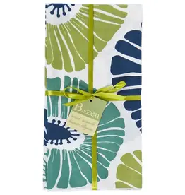 Balizen Retro Flowers Green Blue Napkins
