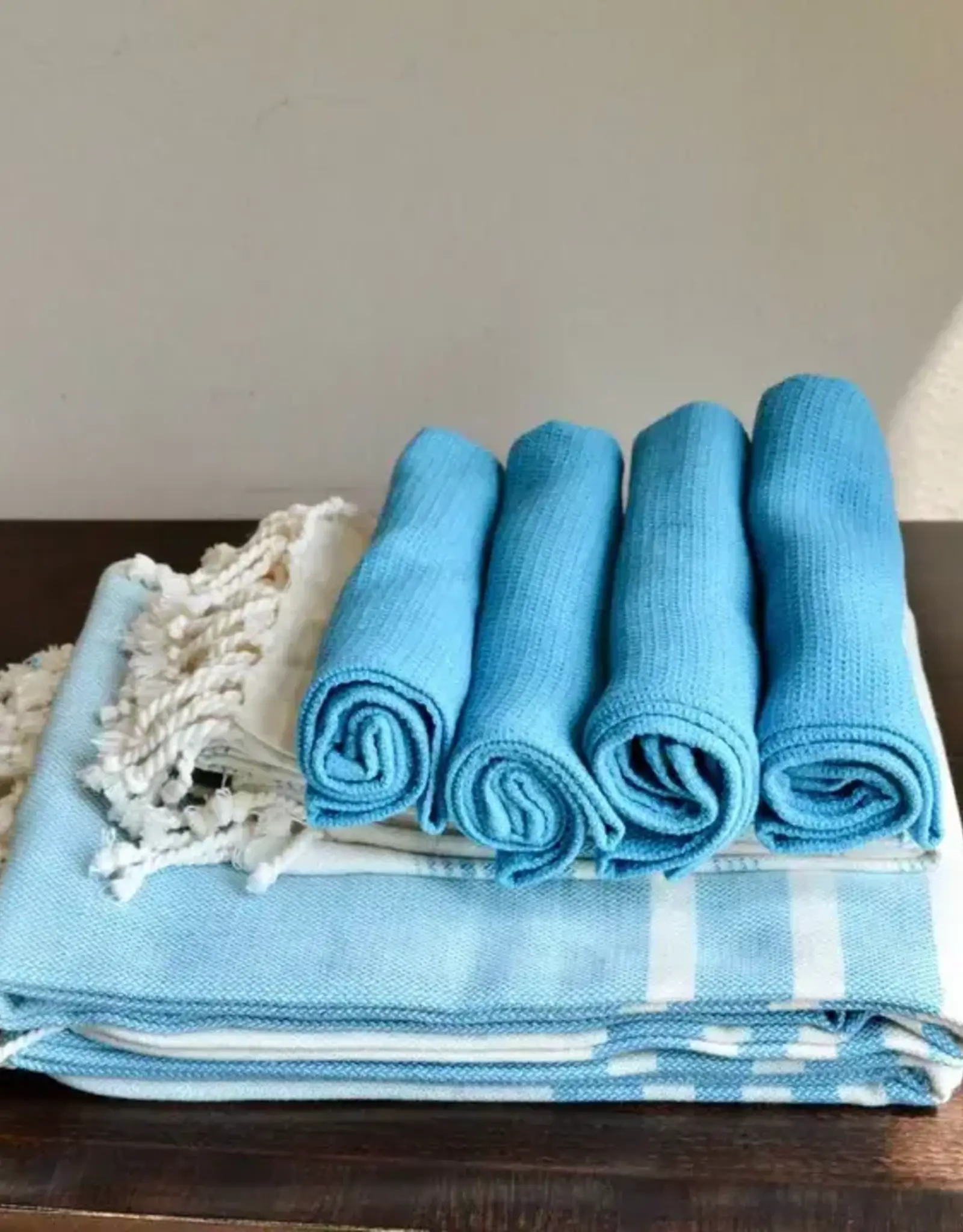 Sobremesa Organic Cotton Wash Cloth - Blue