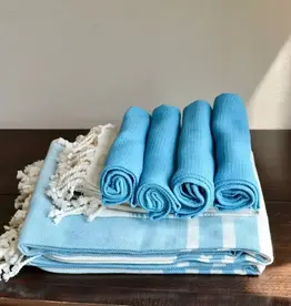 Sobremesa Organic Cotton Wash Cloth - Blue