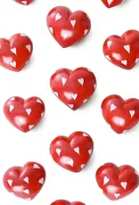 Swahili African Modern Red Stone Hearts