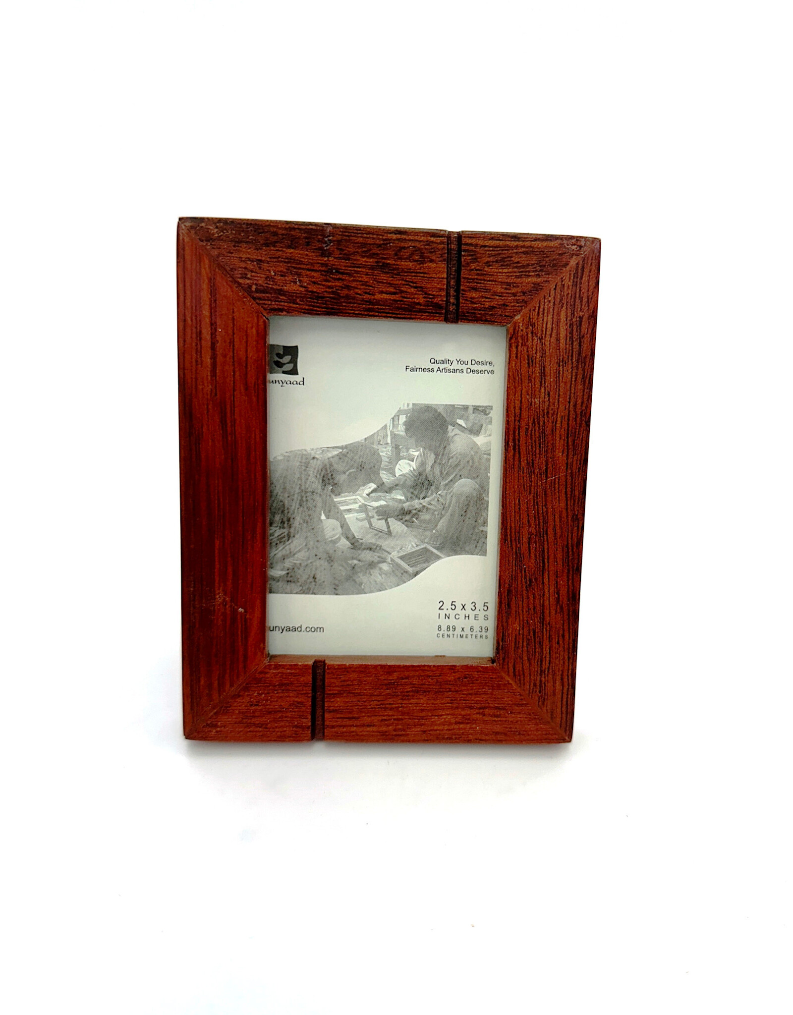 Bunyaad Pakistan CAN 211140 Natural Mahogany Striped Wood Frame - Gift Enclosure