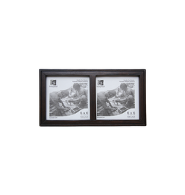 Bunyaad Pakistan CAN 212630 Dark Red Oak Etched Duo Frame