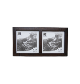 Bunyaad Pakistan CAN 212640 Dark Red Oak Striped Duo Frame