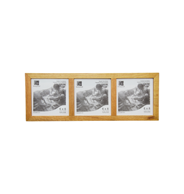 Bunyaad Pakistan CAN 213420 Natural Red Oak Wood Trio Frame