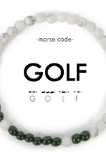 EthicGoods Mini Kids Morse Code Bracelet: Golf