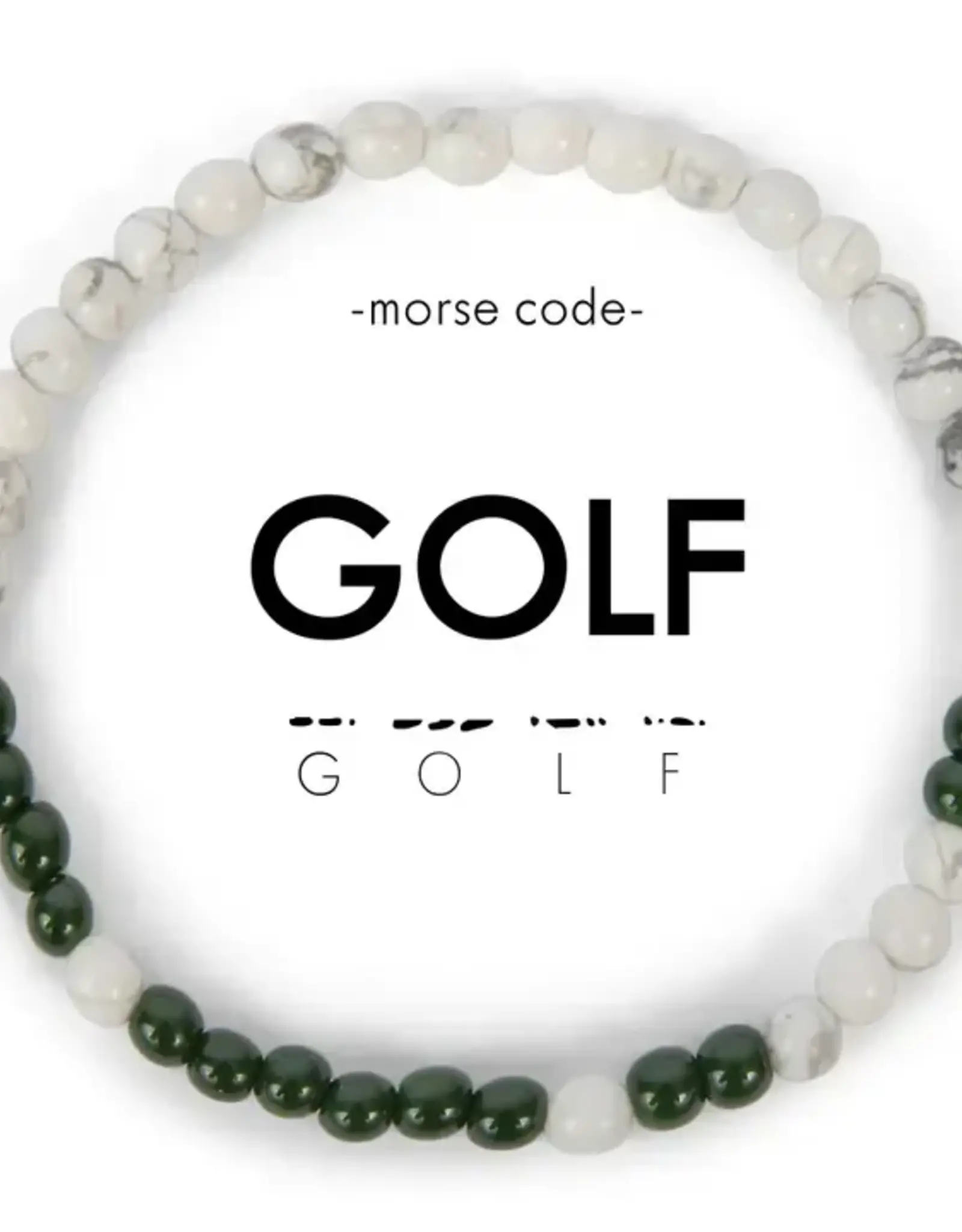 EthicGoods Mini Kids Morse Code Bracelet: Golf