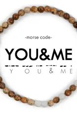 EthicGoods Extended Morse Code Bracelet: You & Me