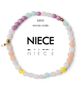 EthicGoods Mini Kids Morse Code Bracelet: Niece