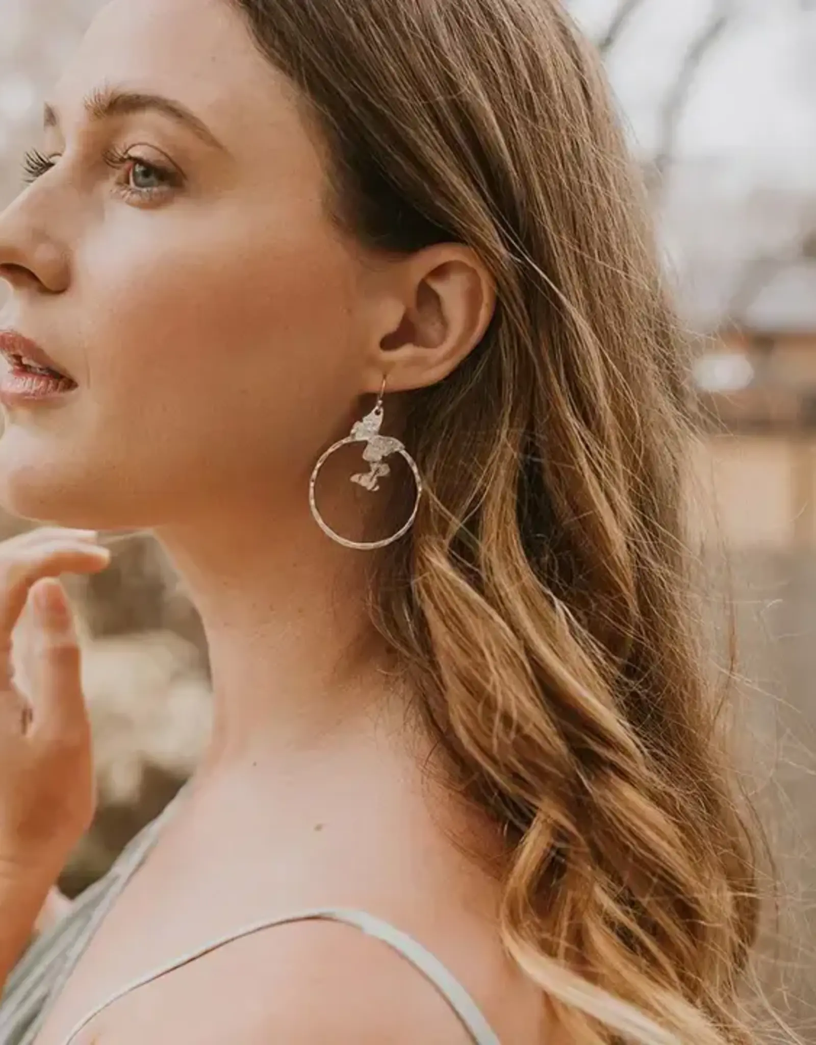 Matr Boomie Ishya Butterfly Hoop Earrings