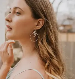 Matr Boomie Ishya Butterfly Hoop Earrings