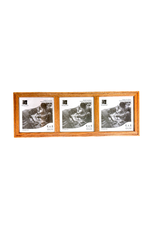 Bunyaad Pakistan CAN 213430 Natural Red Oak Etched Wood Trio Frame