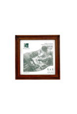 Bunyaad Pakistan CAN 211230 Natural Mahogany Etched Wood Frame - 6"x6"