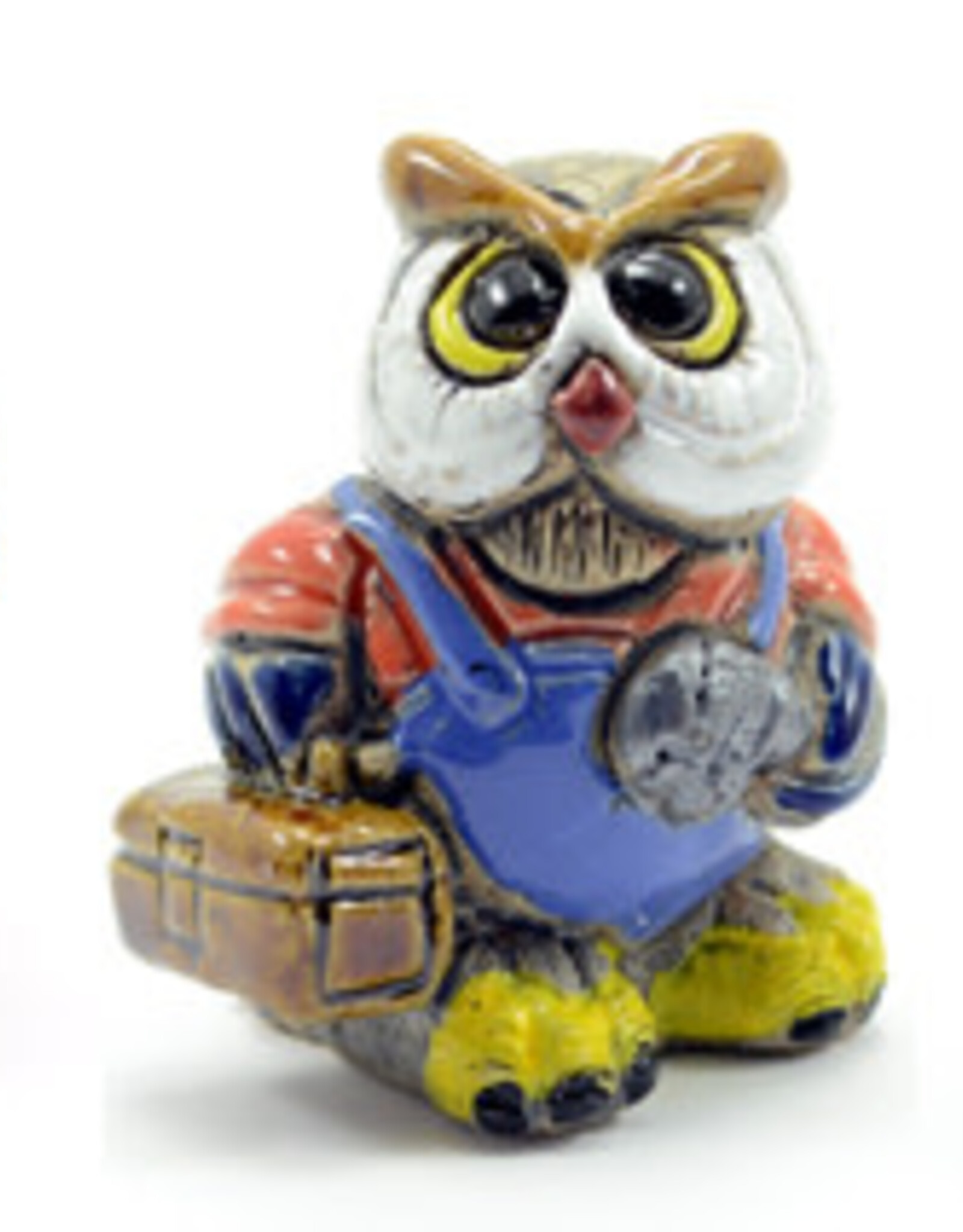 Minga Fair Trade Ceramic Owl Professional (Plumber)