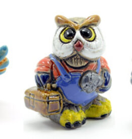 Minga Fair Trade Ceramic Owl Professional (Plumber)