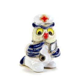 Minga Fair Trade Ceramic Owl Professional (Nurse)