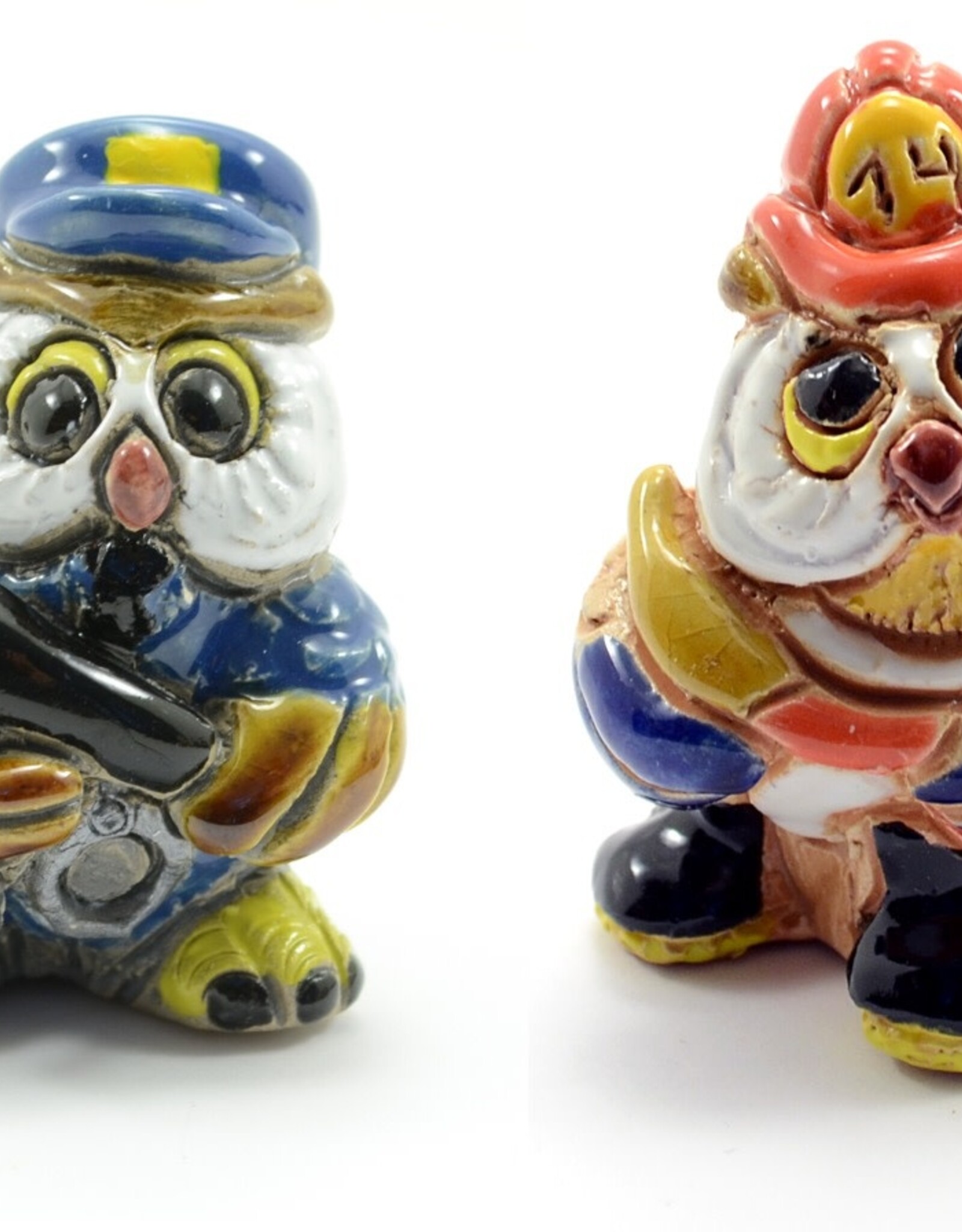 Minga Fair Trade Ceramic Owl Professional (Fire Fighter)