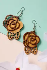 Ten Thousand Villages Rosas Langka Wood Earrings