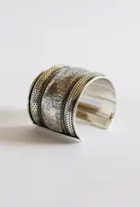 Ten Thousand Villages Floral Cuff Bracelet