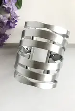 WorldFinds Ornate Arching Cuff - Silver