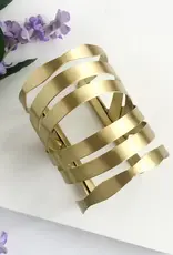 WorldFinds Ornate Arching Cuff - Gold