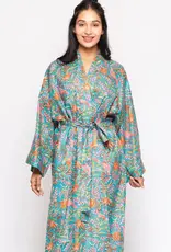 Sevya Handmade Reva Kimono Robe (Blue Multi)