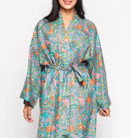 Sevya Handmade Reva Kimono Robe (Blue Multi)