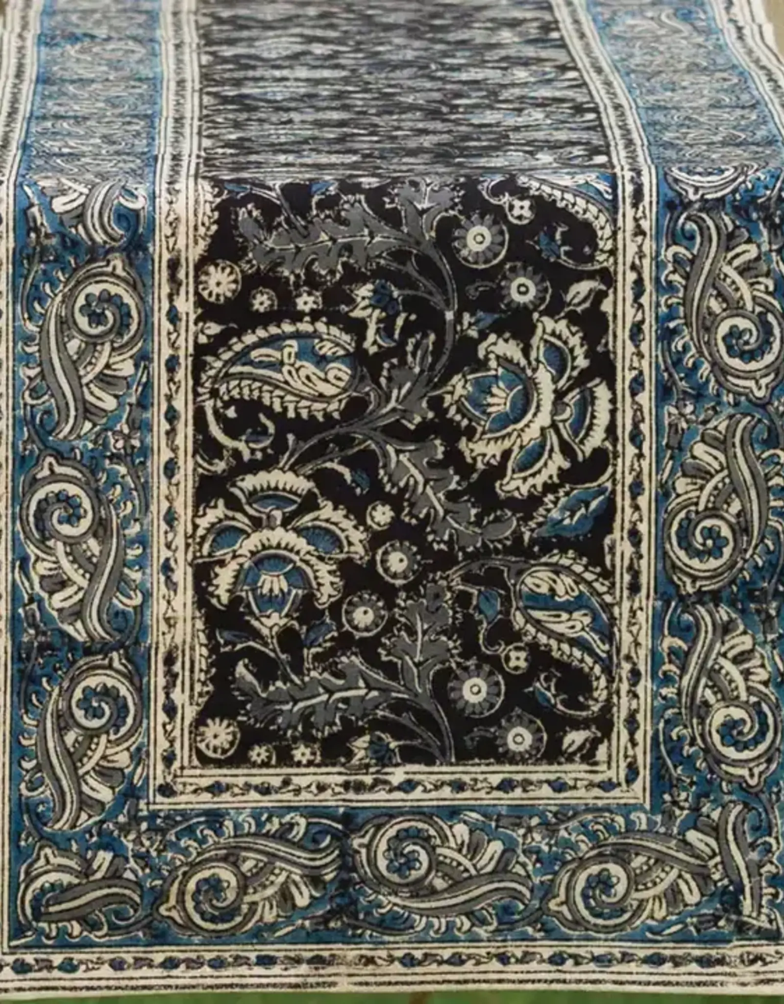Sevya Handmade Paisley Kalamkari Table Runner
