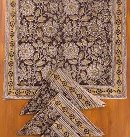 Sevya Handmade Black Kalamkari Napkin