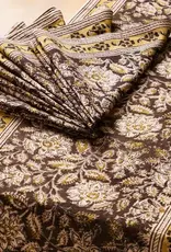 Sevya Handmade Black and Gold Kalamkari Table Runner