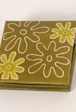 Green Daisies Eco-leather Coin Purse