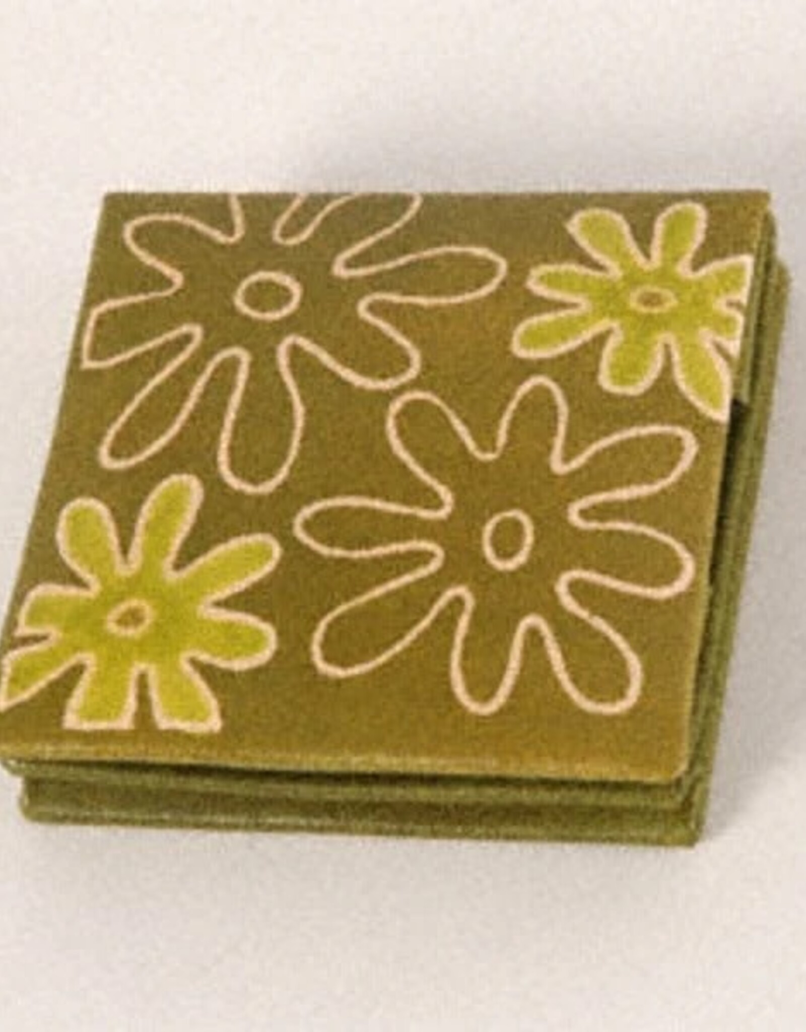 Green Daisies Eco-leather Coin Purse