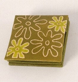 Green Daisies Eco-leather Coin Purse