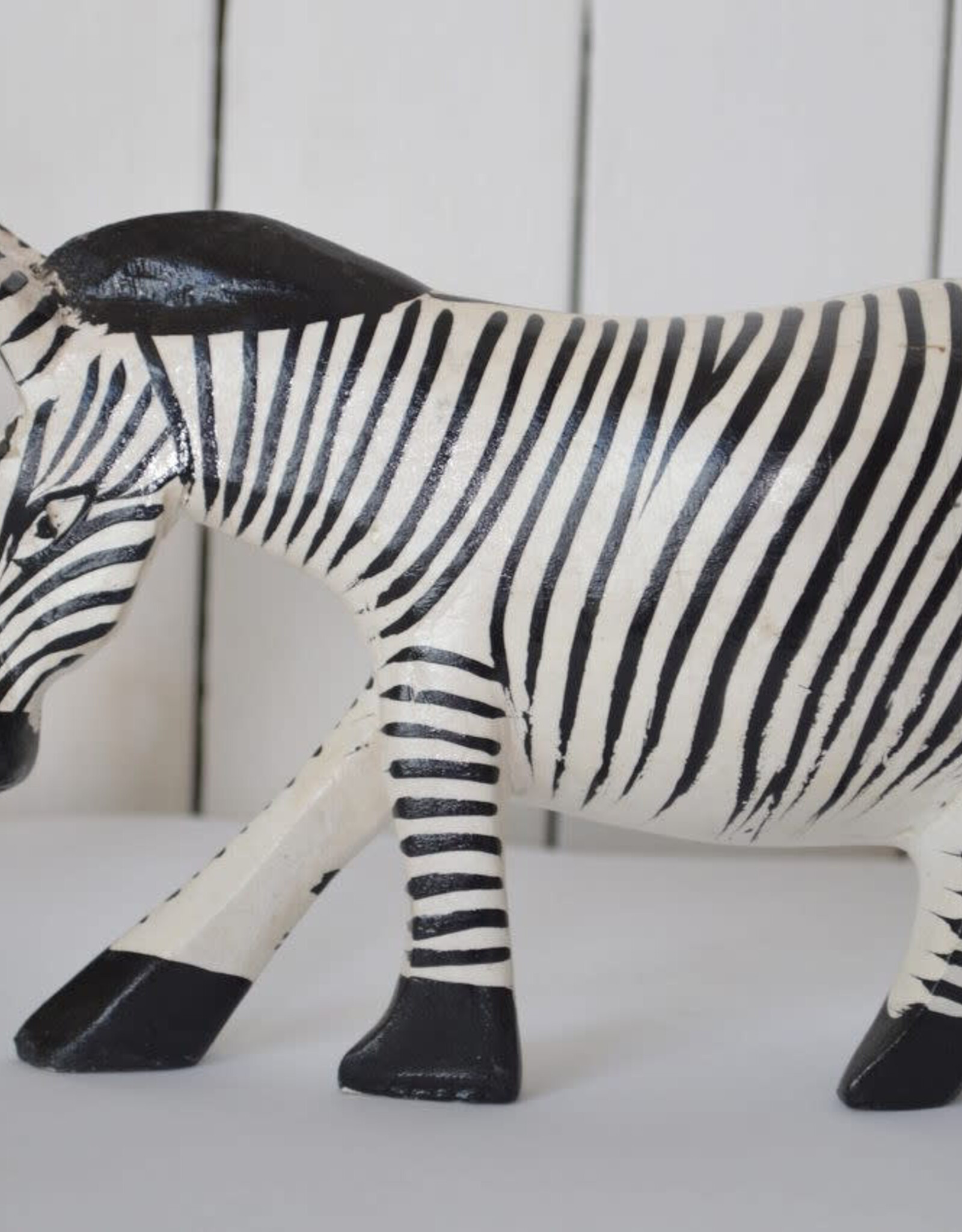 Ten Thousand Villages Canada Hand Carved Wood Zebra