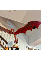 Tulia Artisans 32" XL Red Dragon Flying Mobile