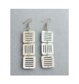 Ten Thousand Villages Geo Climb Earrings