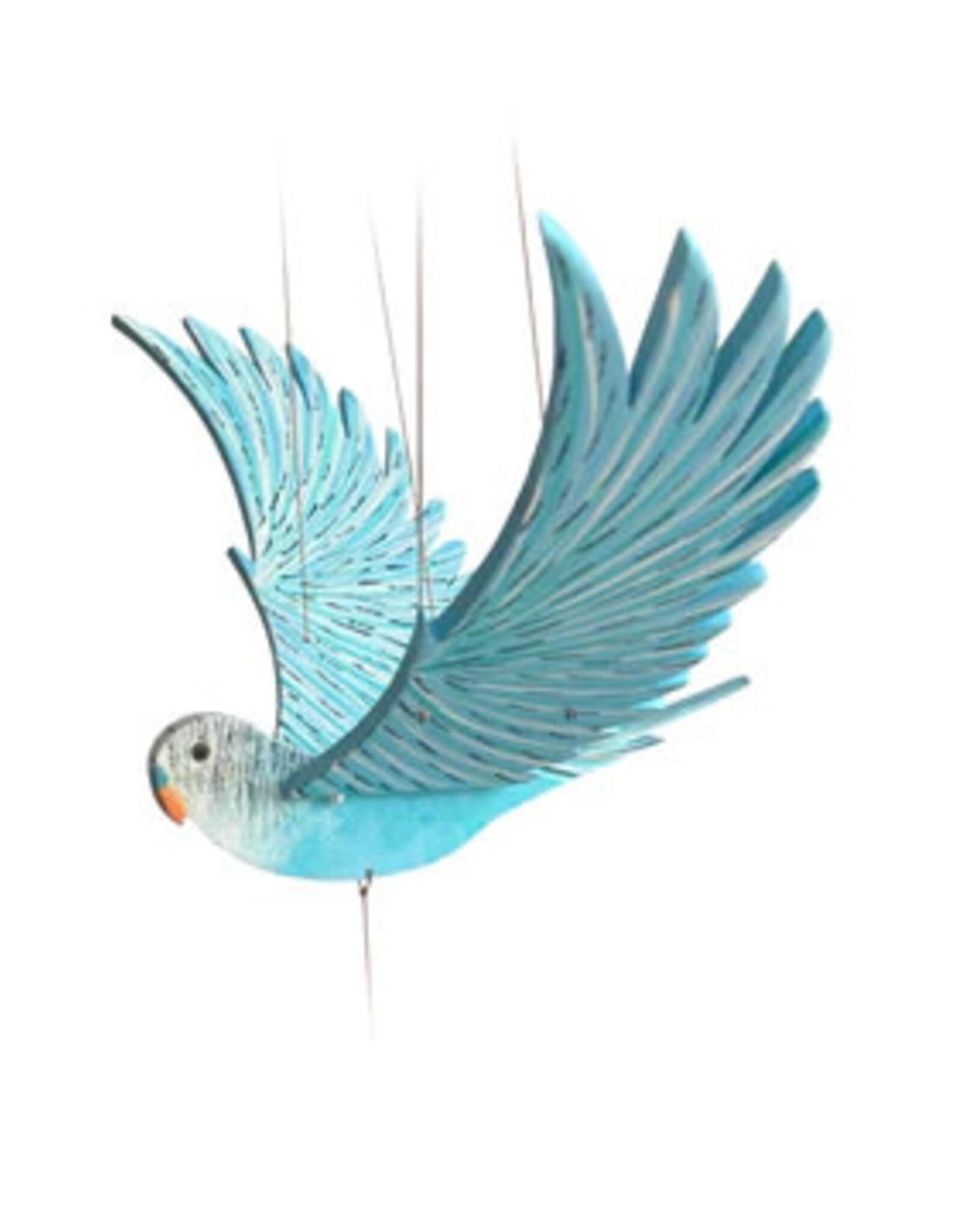 Tulia Artisans Parakeet Bird Flying Mobile
