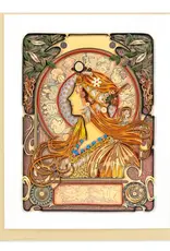 Quilling Card Quilled Zodiac Mucha Greeting Card - Artist Series