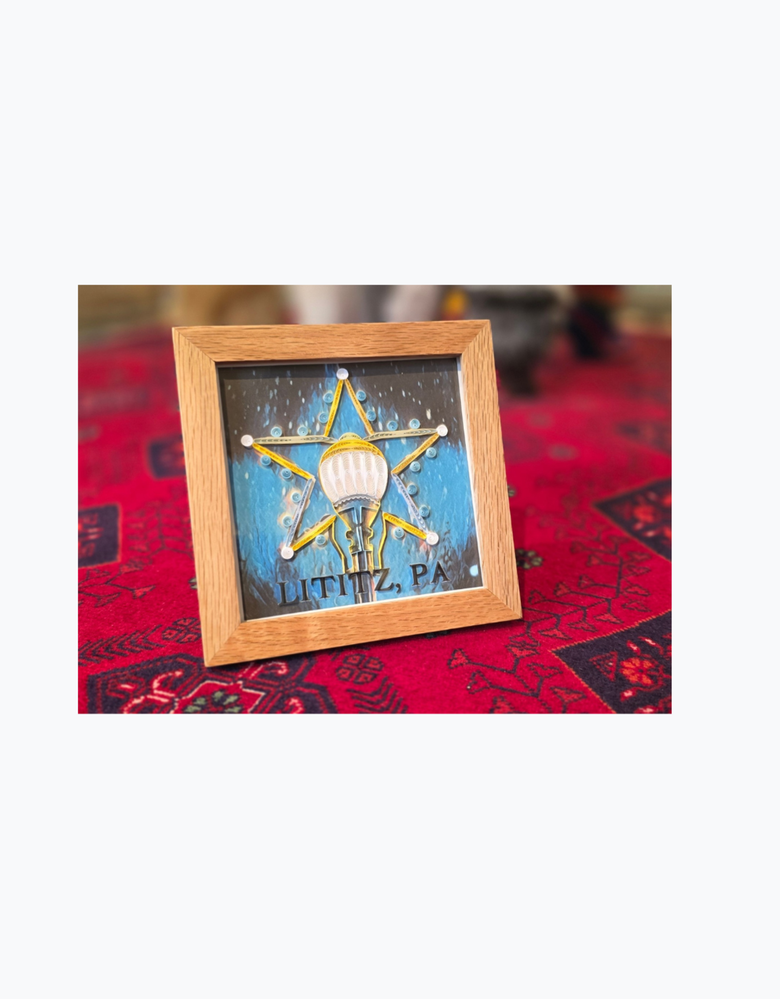Quilling Card Quilled Lititz Star Light Greeting Card