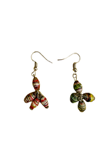 Family Craft Ministry Uganda Bead Shower Recycled Paper Earrings (Assorted Colors)