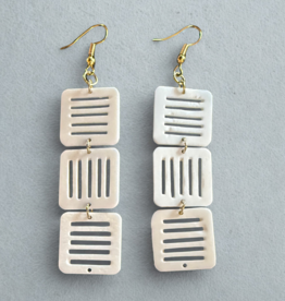 Ten Thousand Villages Geo Climb Earrings