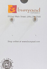 Ten Thousand Villages Canada Bomb Shell Brass Upcycled Earrings