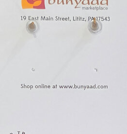 Ten Thousand Villages Canada Bomb Shell Brass Upcycled Earrings